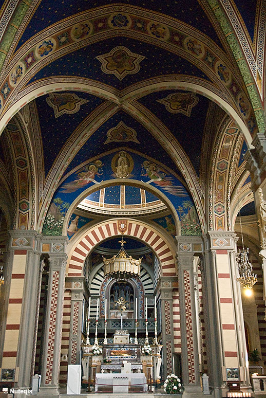 Cortona, kościół św. Małgorzaty, w ołtarzu głównym patronka