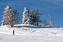 Włochy, zima w Dolomitach