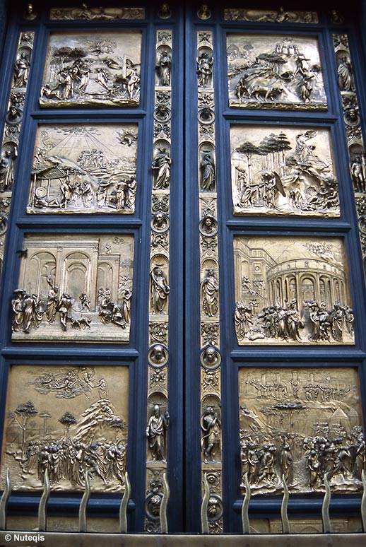 Florencja, baptysterium - drzwi Bramy Raju