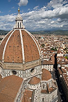 Florencja, kopuła katedry widziana z dzwonnicy