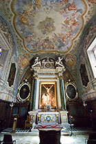 Monte Oliveto Maggiore, kościół, boczna kaplica Chrystusa Ukrzyżowanego