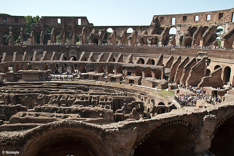 Rzym, Koloseum widziane od środka