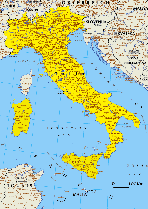 Mapa Włoch