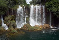 Chorwacja, wodospad Roški Slap na rzece Krka