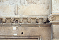 Szybenik, głowy Dalmatinca ze ścian św. Jakuba