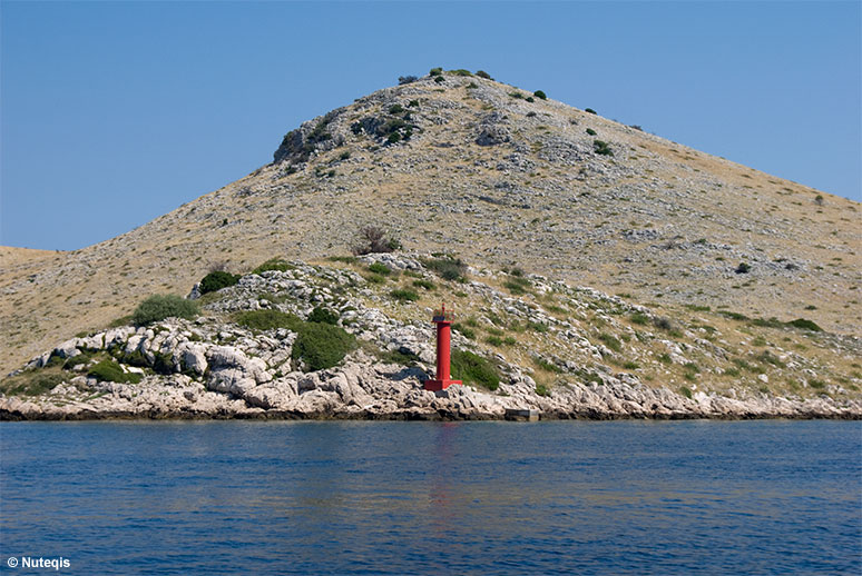 Chorwacja, rejs na Kornati - mijana wyspa