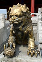 Pekin, Zakazane Miasto - chiński lew
