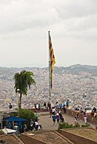 Widok na Barcelonę z Castell de Montjuïc