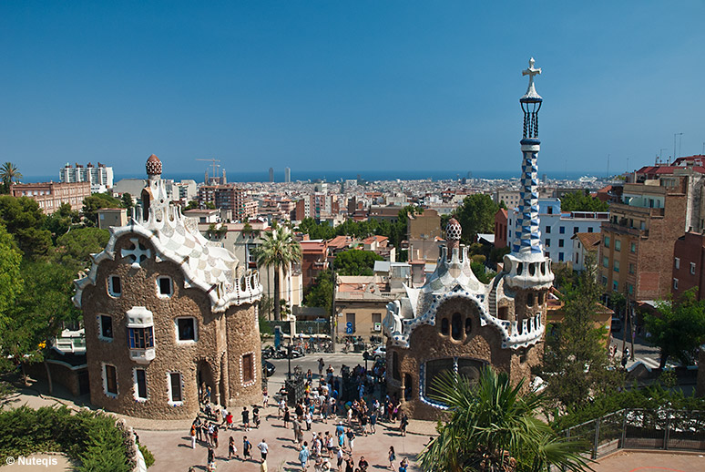 Barcelona, główne wejście do Parc Guell