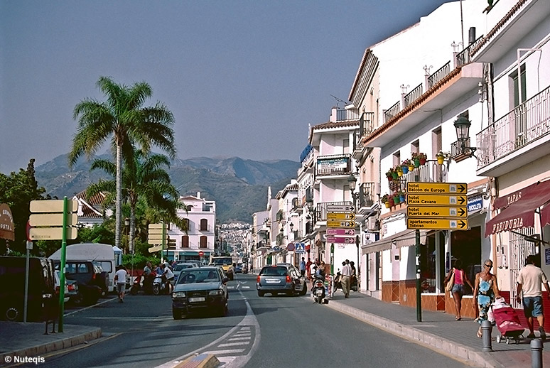 Ulica w Nerja, w Andaluzji