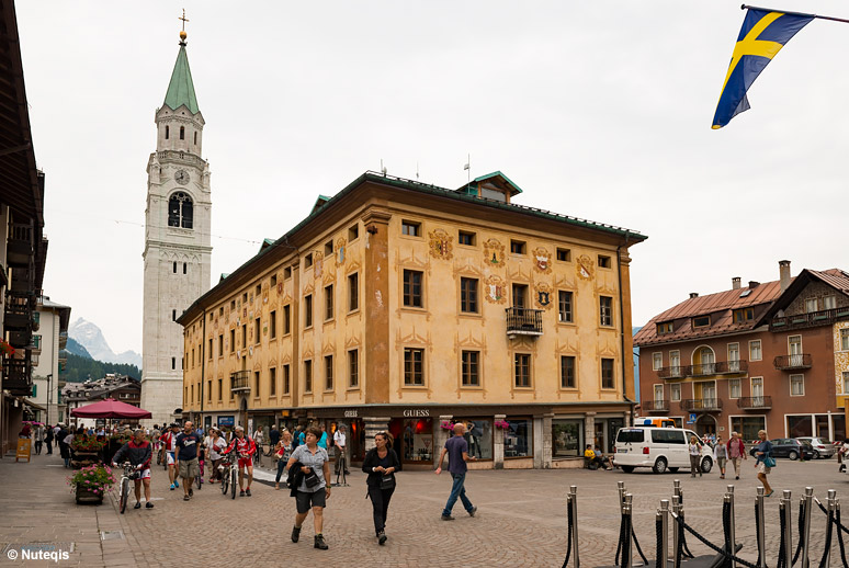 Centrum Cortina dAmpezzo, przy Corso Italia