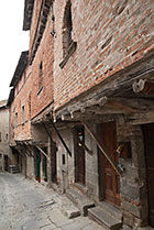 Cortona, średniowieczne domy przy Vicolo Iannelli