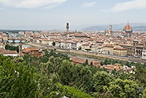 Florencja, panorama starówki z Piazzale Michelangelo