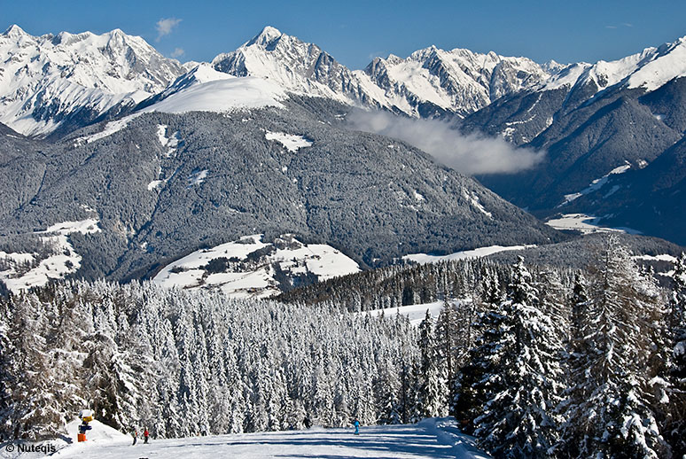 Włochy, Dolomity, zjazd z Kronplatz