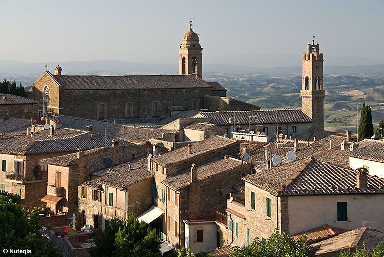 Montalcino, widok z fortezzy