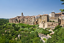 Toskania, Pitigliano - widok z Via San Michele