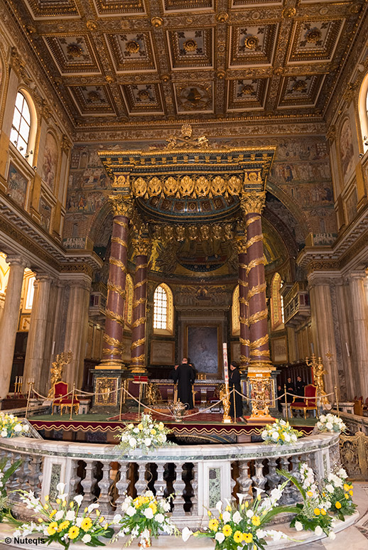 Rzym, cyborium w bazylice Santa Maria Maggiore