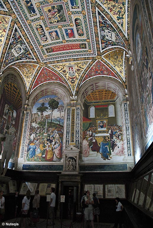 Siena, katedra, biblioteka Piccolomini