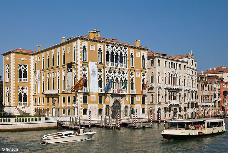 Wenecja, pa��ace z mostu della Accademia
