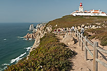 Portugalia, Cabo da Roca - latarnia morska i klify