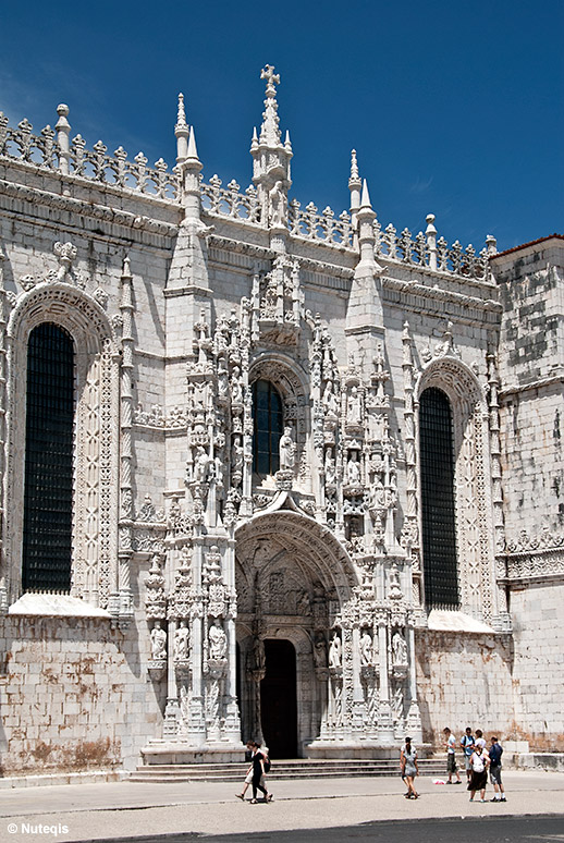 Lizbona, południowy portal Mosteiro dos Jerónimos