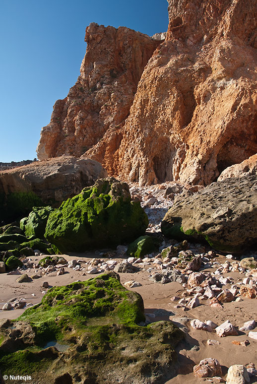 Portugalia, Sagres - klify rozmywane przez wodę