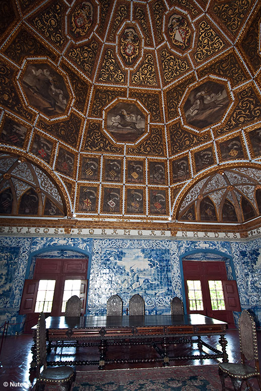 Sintra, piękne wnętrze Palácio Nacional de Sintra