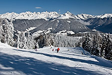 Włochy, Dolomity, zjazd z Kronplatz