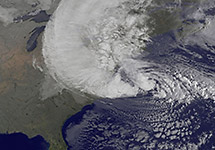 Sandy na zdjęciu NASA Sandy na zdjęciu NASA