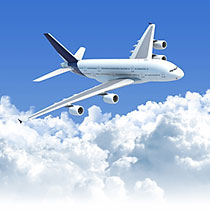 Samolot nad chmurami