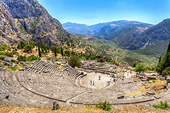 Grecja, amfiteatr w Delfach