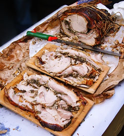 Porchetta sagra del vino Marino